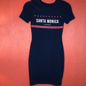 H&M Navy Blue Bodycon Dress